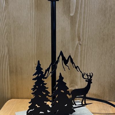 Lampe de chevet Métal/Bois